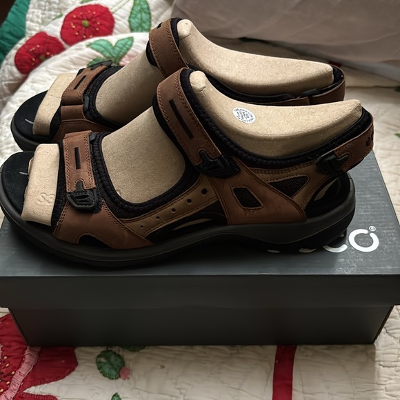 Ecco Offroad Yucatán Sandal Bison Mineral Black New in Box - Picture 4 of 5